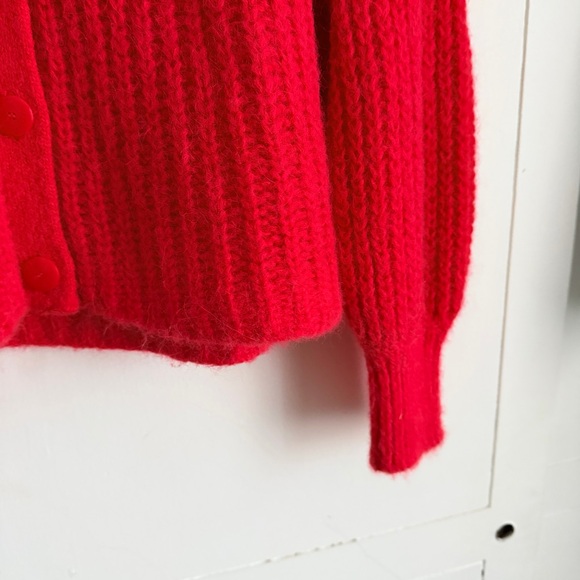 Sezane Red Women's Sweater Cardigan - Picture 4 of 8
